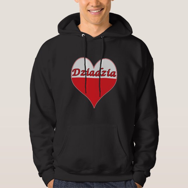 Sudadera Dziadzia Corazón Polaco (Anverso)