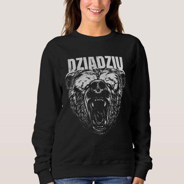 Sudadera Dziadziu Bear Polish Grandpa (Anverso)