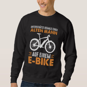 Sudadera E Bicicleta Abuelo Pensionista Viejo Eléctrico