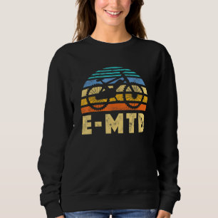 Sudadera E Bicicleta Eléctrica E Bicicleta Retro Vintage E
