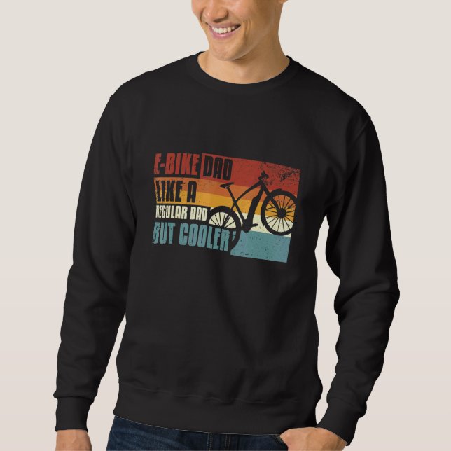 Sudadera E-Bike E-Mtb Retro Guay E-Bike Dad (Anverso)