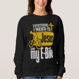 Sudadera E Biker Jesús Jesús y E Biking Religioso EBiker