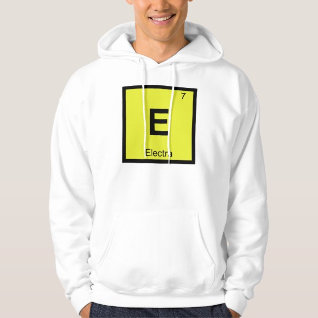 Sudadera E - Electra Química Griega Símbolo de la Tabla Per (Anverso)
