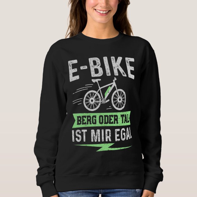 Sudadera E Montaña De Bicicleta O Valle Ist Mir Egal - Eléc (Anverso)