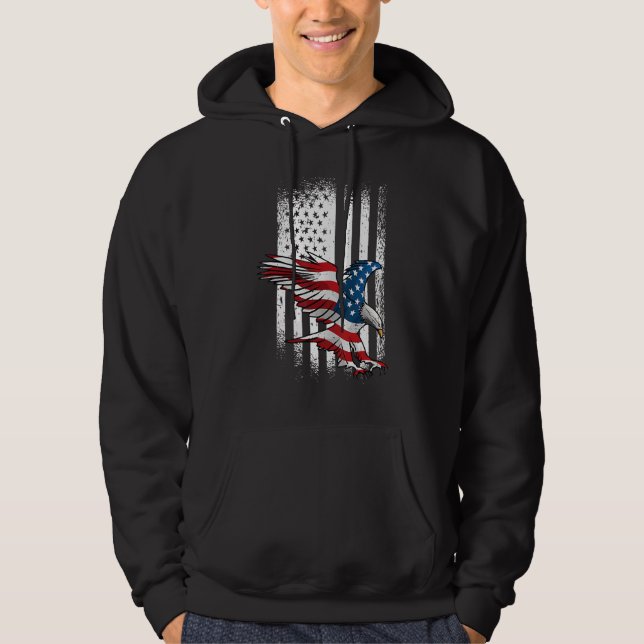 Sudadera Eagle 4th Of July Independence Day Patriotic Ameri (Anverso)