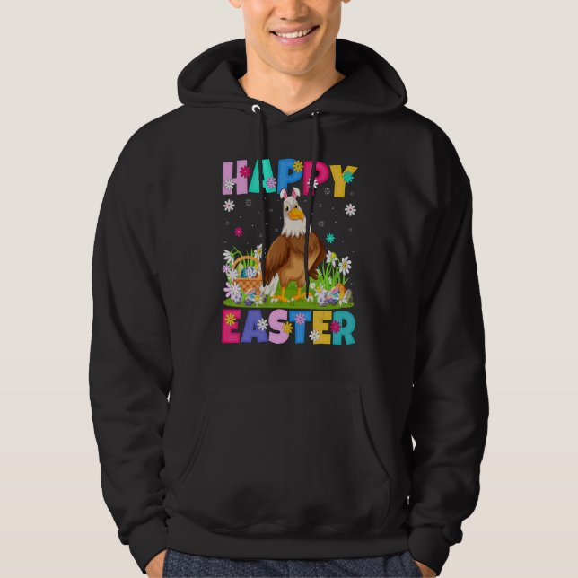 Sudadera Eagle Bird Happy Easter Bunny Eagle Easter Sunda (Anverso)