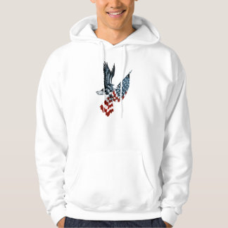 Sudadera Eagle calvo con la bandera americana