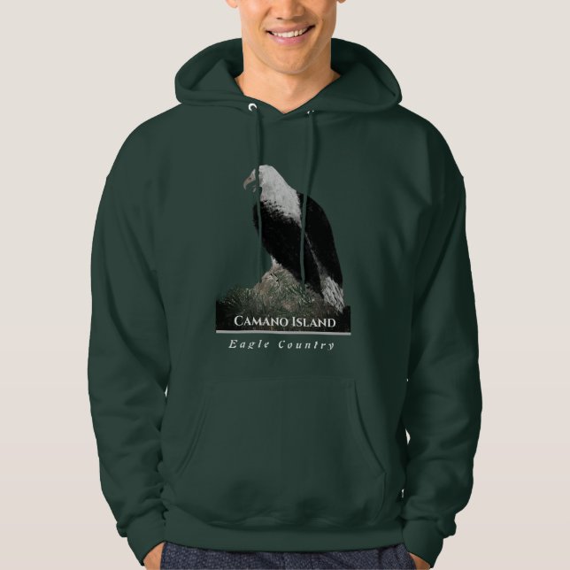 Sudadera Eagle Country, Personaliza el texto de la ciudad (Anverso)
