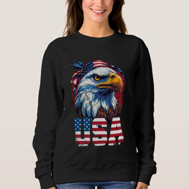 Sudadera Eagle, estadounidense patriota (Anverso)