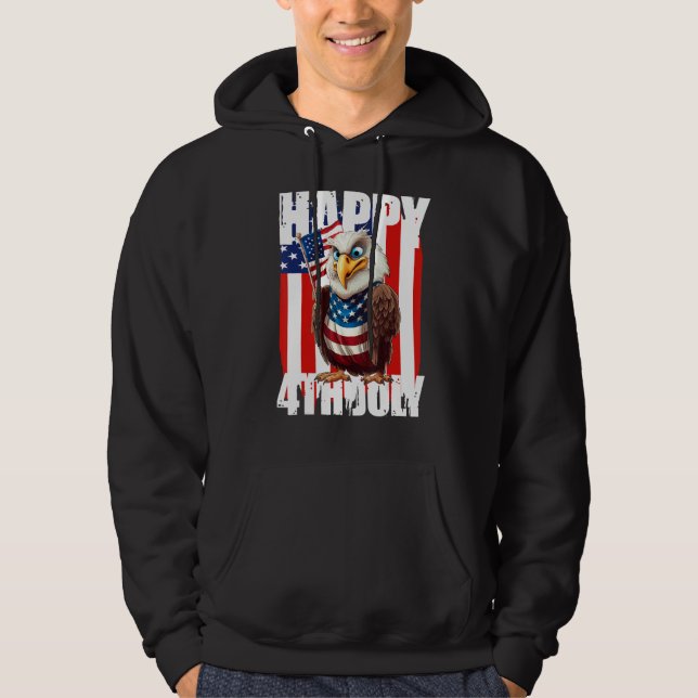 Sudadera Eagle Happy 4th Of July Patriotic American 1 (Anverso)