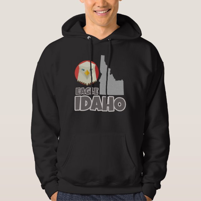 SUDADERA EAGLE IDAHO  PROUD EAGLE RESIDENTS LOVE IT (Anverso)