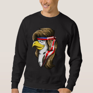 Sudadera Eagle Mullet 4 De Julio Bandera Estadounidense Mer