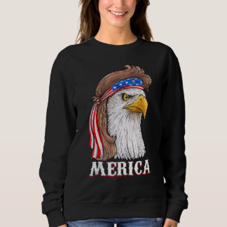 Sudadera Eagle Mullet 4 De Julio Bandera Estadounidense Mer