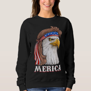Sudadera Eagle Mullet 4 De Julio Estados Unidos Bandera Ame