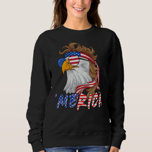 Sudadera Eagle Mullet Merica Bandera Estadounidense Patriót