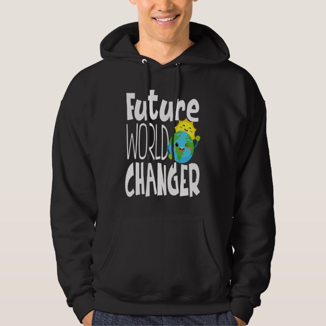Sudadera Earth Day Future World Changer Environmentalist  1 (Anverso)