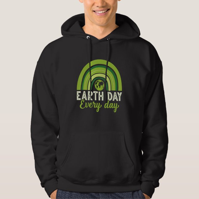 Sudadera Earth Day  Save Our Home Plant More Trees Go Plane (Anverso)