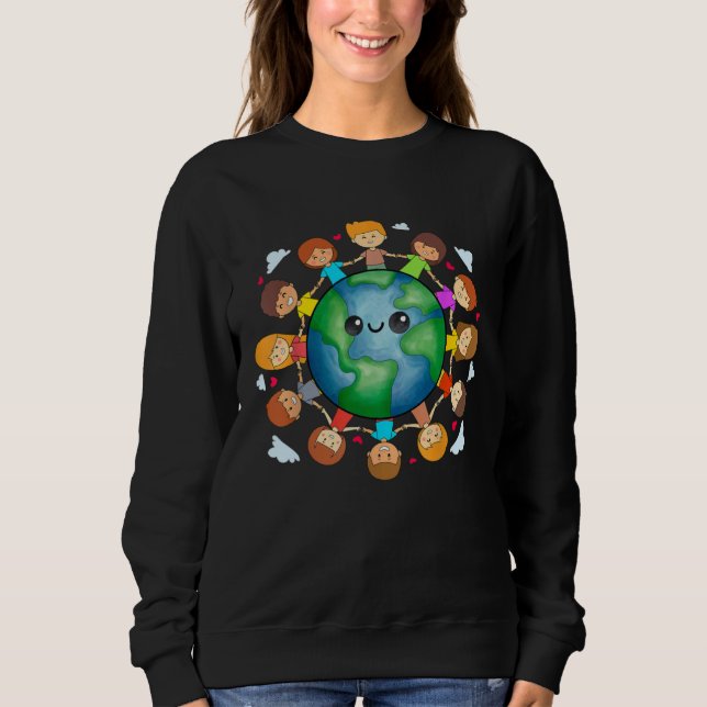 Sudadera Earth Day Shirts Kids Earth Day 2023 Tshirt Youth  (Anverso)