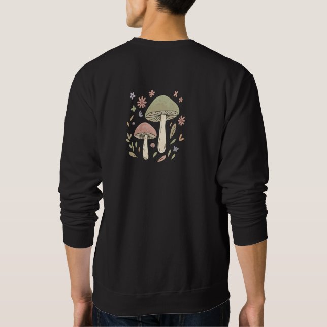 Sudadera Earthy Cottagecore Mushroom Botanical Graphic (Reverso)