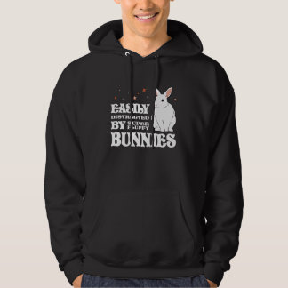 Sudadera Easily Distracted by Bunnies Barnyard Rabbit