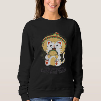 Sudadera Easily Distracted By Cats And Tacos