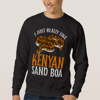 Sudadera Easily Distracted By Kenyan Sand Boas Snake Owner 