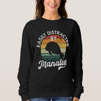 Sudadera Easily Distracted By Manatees  Manatee Sea Cow