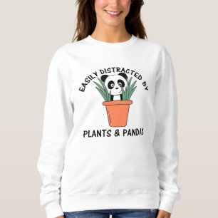 Sudadera Easily Distracted By Plants And Pandas Plant Bear