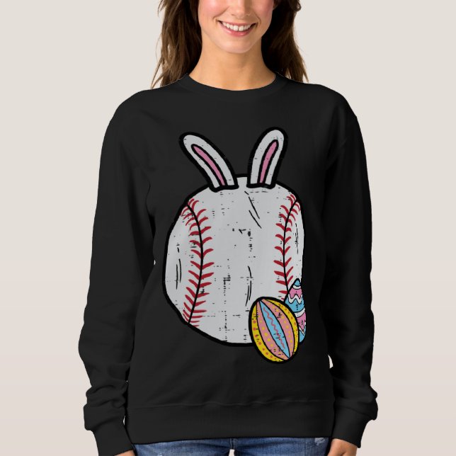 Sudadera Easter Baseball Bunny Sports Men Boys Kids Toddler (Anverso)