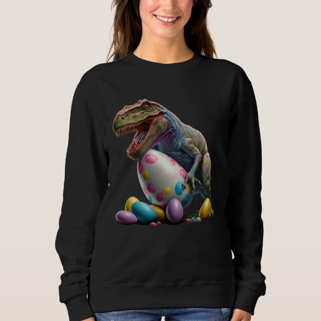 Sudadera Easter Bunny Easter Dinosaur Egg Easter friend Eas (Anverso)