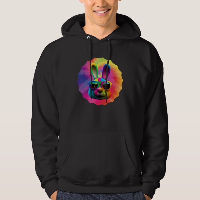 Sudadera Easter Bunny Face Easter Rabbit cool Easter Bunnie (Anverso)