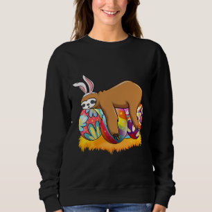 Sudadera Easter Bunny Sloth Sleeping Easter Egg Funny Boys