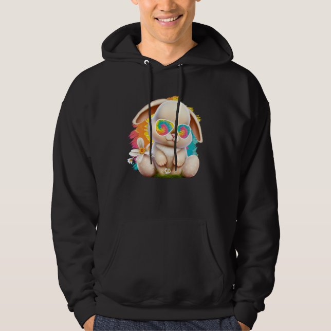 Sudadera Easter Bunny with Glasses Cute bunnies Easter  1 (Anverso)