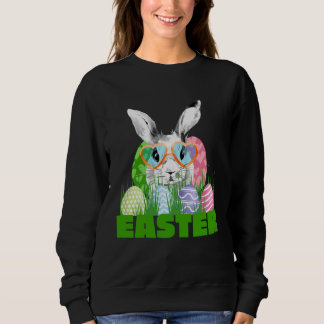 Sudadera Easter Bunny with Glasses Egg Hunting