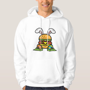 Sudadera Easter Burger Bunny Eggs Cute Food Foodiers Hombre