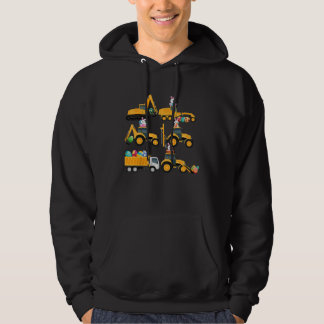 Sudadera Easter day Bunny Construction Trucks Boys Kids To