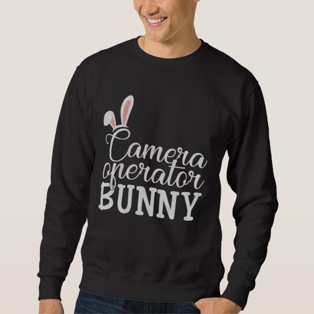 Sudadera Easter Day Bunny Easter Costume  Camera Operator B (Anverso)