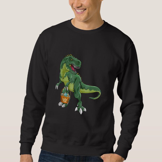 Sudadera Easter Dino Bunny Egg Hunt Dinosaur Trex Rex Rabbi (Anverso)