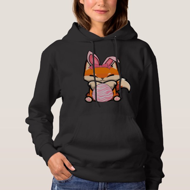 Sudadera Easter Egg Hunt Bunny Ear Fox Easter Day 2023 (Anverso)