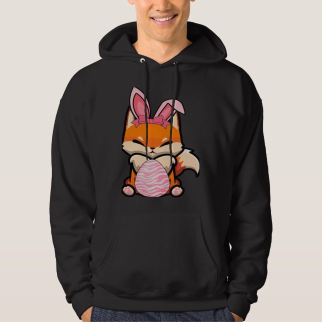 Sudadera Easter Egg Hunt Bunny Ear Fox Easter Day 2023 (Anverso)