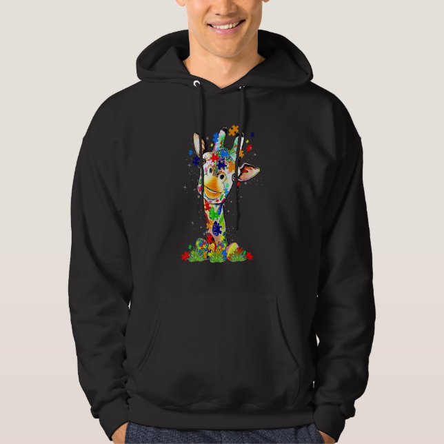 Sudadera Easter Giraffe World Autism Awareness Day (Anverso)