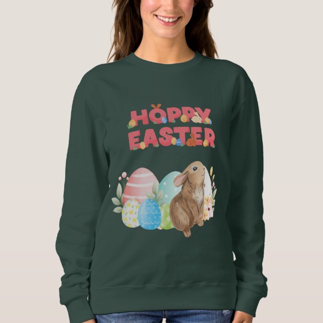 Sudadera Easter Group Eggs Hoppy Easter Day (Anverso)