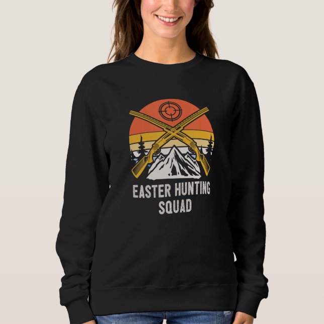 Sudadera Easter Hunting Squad Seeking Animals Wild Animals (Anverso)