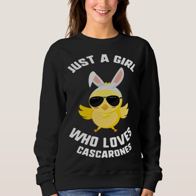 Sudadera Easter Just A Girl Who Loves Cascarones Chick Sung (Anverso)