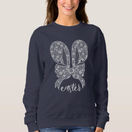 Sudadera Easter Lace Bungalow Lace Ears Lace Bow Happy East