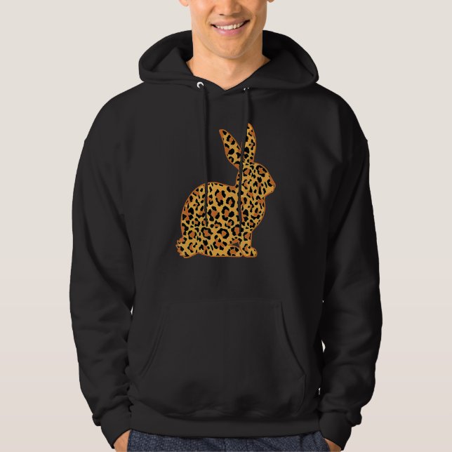 Sudadera Easter Leopard Bunny Feliz Día de Pascua Fiesta de (Anverso)