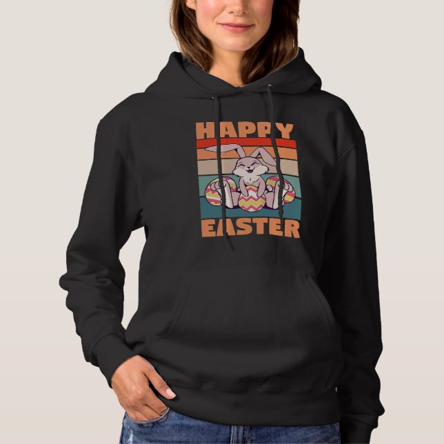 Sudadera Easter Little Rabbit with painted Eggs (Anverso)