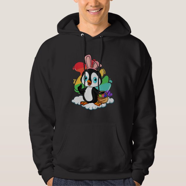 Sudadera Easter Penguin Easter Hunt Eggs Bunny Penguin  Eas (Anverso)