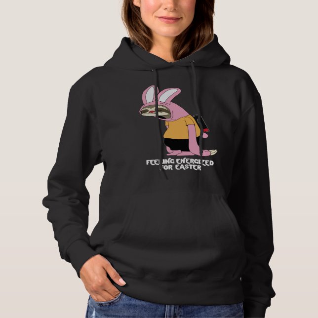 Sudadera Easter Sloth Bunny Feeling Energized (Anverso)