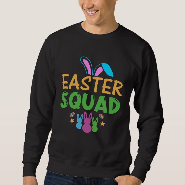 Sudadera Easter Squad Kids Youth  Easter Day Bunny Egg Hunt (Anverso)
